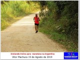 Vitor fazendo longão